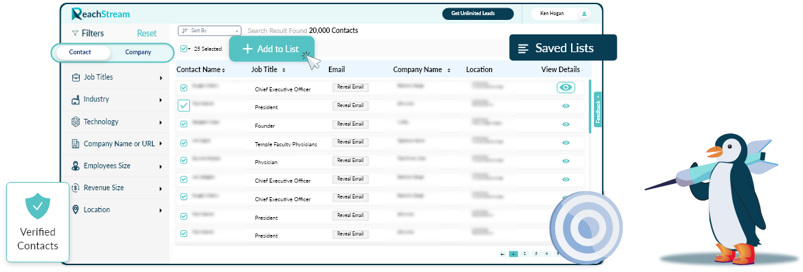 Sign-Up With Reachstream