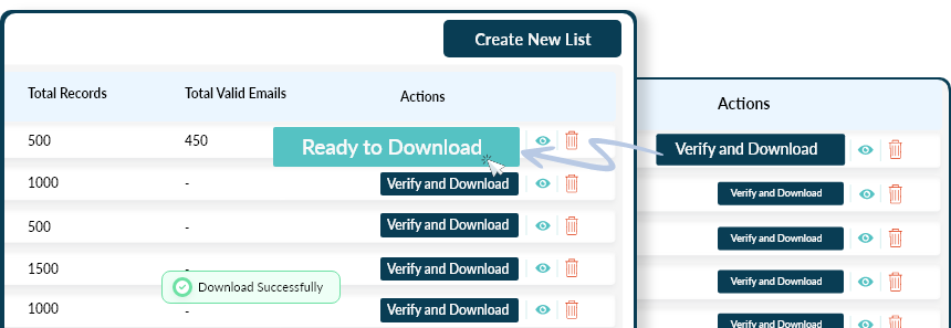 Reachstream Ensures 95%+ Data Accuracy With Ai And Manual Verification, Reducing Email Bounces.