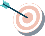 Icon Of A Target With An Arrow Symbolizing Precise Audience Segmentation Icon Of A Target With An Arrow Symbolizing Precise Audience Segmentation