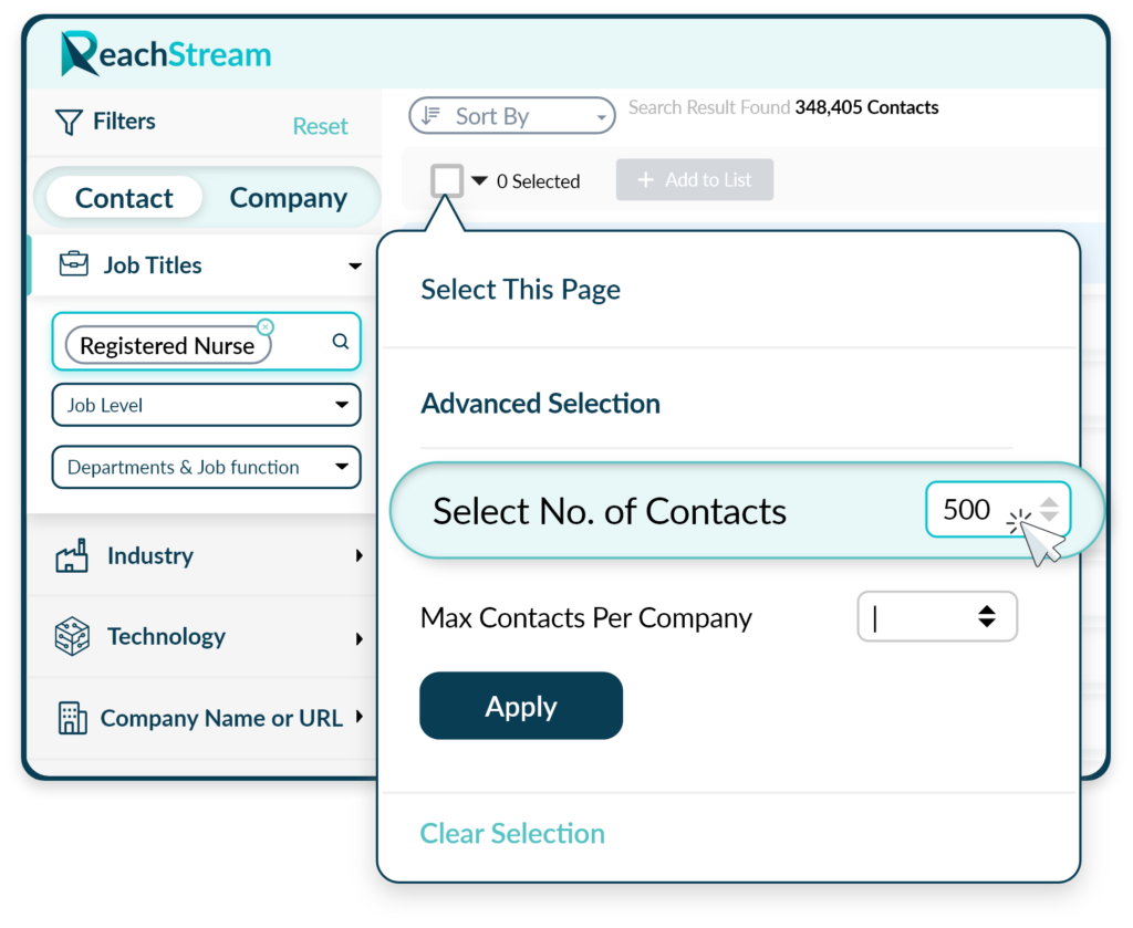 Select The Right Registered Nurses Data