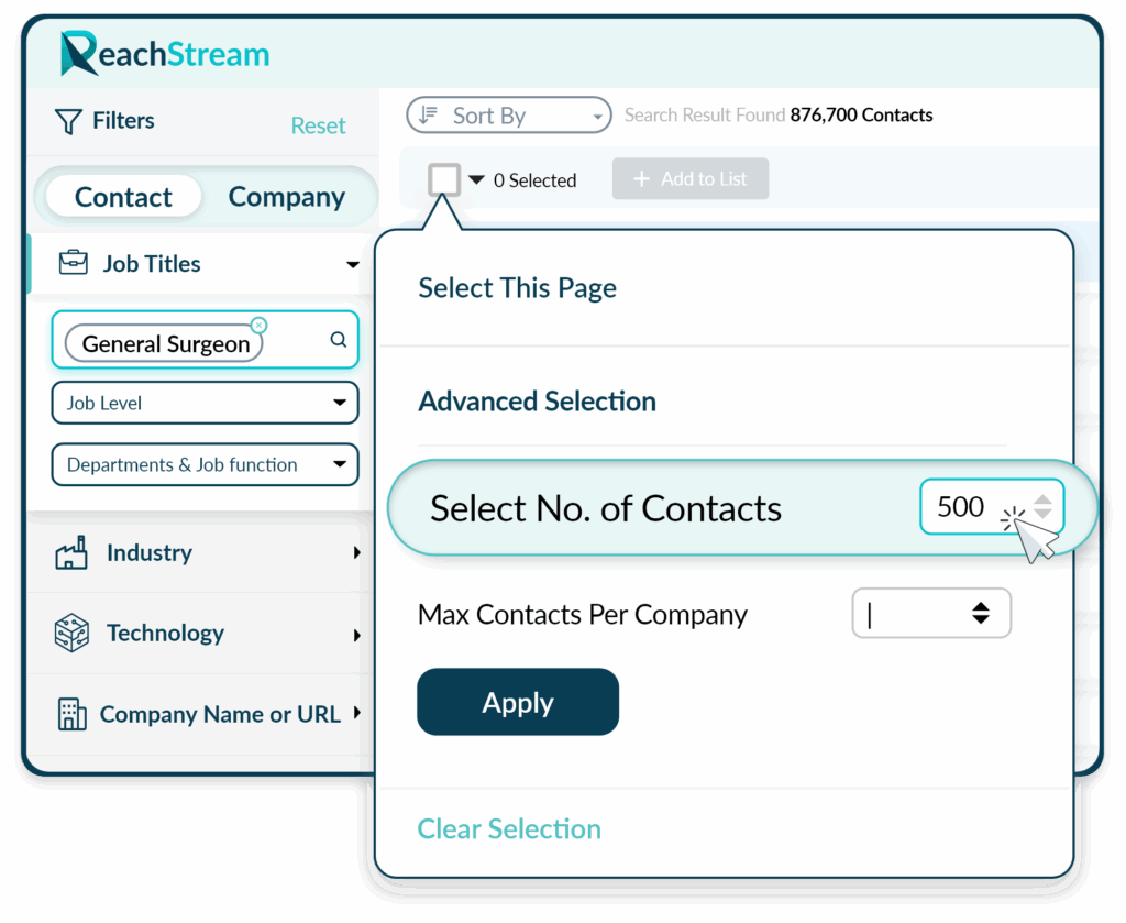 Select The Right General Surgeons Data