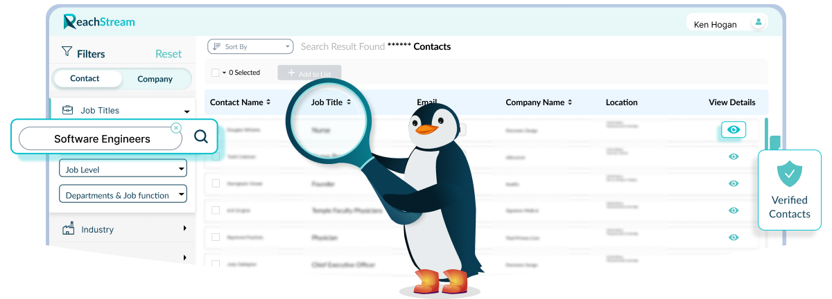 Software Engineers Contact List