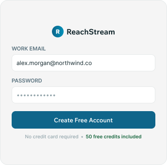 Creating A Free Reachstream Account